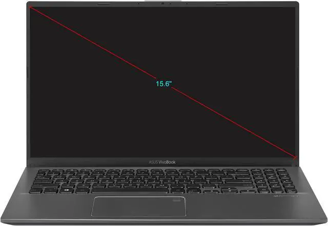 Alt view image 5 of 19 - ASUS VivoBook 15 Thin and Light Laptop, 15.6" FHD Display, Intel i5-1035G1 CPU, 8 GB RAM, 256 GB SSD + 1 TB HDD, Backlit Keyboard, Fingerprint, Windows 10, Slate Gray, F512JA-NH56