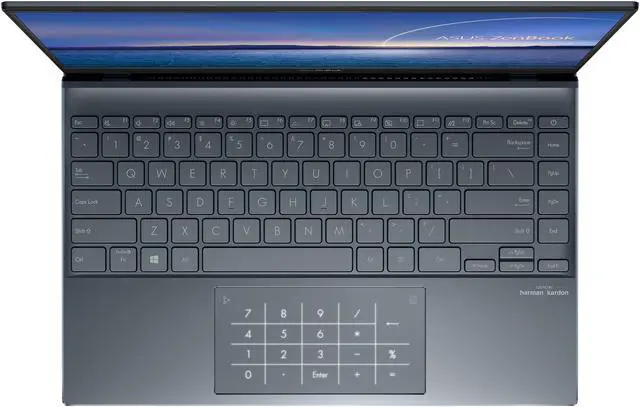 Alt view image 3 of 19 - ASUS ZenBook 14 Ultra-Slim Laptop 14" Full HD NanoEdge Bezel Display, AMD Ryzen 7 4700U CPU, 16 GB RAM, 1 TB PCIe SSD, NumberPad, Windows 10 Pro, Pine Grey, UM425IA-NH74 - Only at Newegg