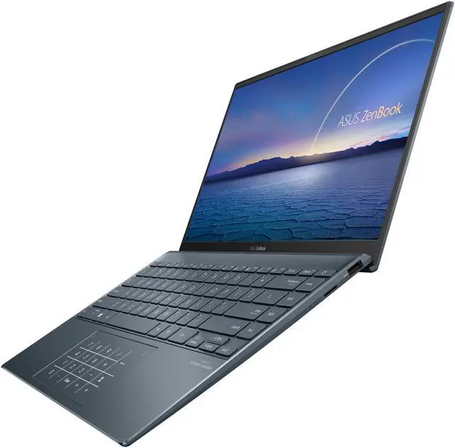 Alt view image 8 of 19 - ASUS ZenBook 14 Ultra-Slim Laptop 14" Full HD NanoEdge Bezel Display, AMD Ryzen 7 4700U CPU, 16 GB RAM, 1 TB PCIe SSD, NumberPad, Windows 10 Pro, Pine Grey, UM425IA-NH74 - Only at Newegg