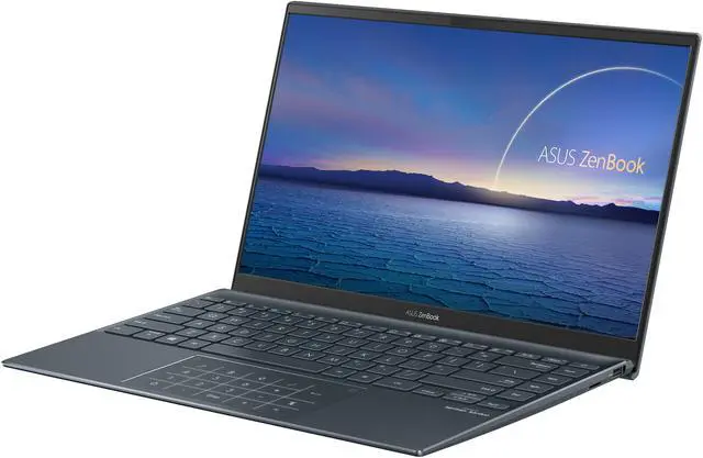 Alt view image 2 of 19 - ASUS ZenBook 14 Ultra-Slim Laptop 14" Full HD NanoEdge Bezel Display, AMD Ryzen 7 4700U CPU, 16 GB RAM, 1 TB PCIe SSD, NumberPad, Windows 10 Pro, Pine Grey, UM425IA-NH74 - Only at Newegg
