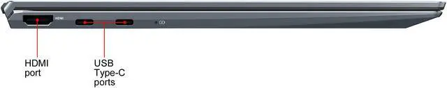 Alt view image 11 of 19 - ASUS ZenBook 14 Ultra-Slim Laptop 14" Full HD NanoEdge Bezel Display, AMD Ryzen 7 4700U CPU, 16 GB RAM, 1 TB PCIe SSD, NumberPad, Windows 10 Pro, Pine Grey, UM425IA-NH74 - Only at Newegg