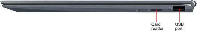 Alt view image 12 of 19 - ASUS ZenBook 14 Ultra-Slim Laptop 14" Full HD NanoEdge Bezel Display, AMD Ryzen 7 4700U CPU, 16 GB RAM, 1 TB PCIe SSD, NumberPad, Windows 10 Pro, Pine Grey, UM425IA-NH74 - Only at Newegg