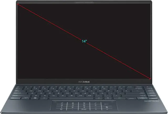 Alt view image 5 of 19 - ASUS ZenBook 14 Ultra-Slim Laptop 14" Full HD NanoEdge Bezel Display, AMD Ryzen 7 4700U CPU, 16 GB RAM, 1 TB PCIe SSD, NumberPad, Windows 10 Pro, Pine Grey, UM425IA-NH74 - Only at Newegg