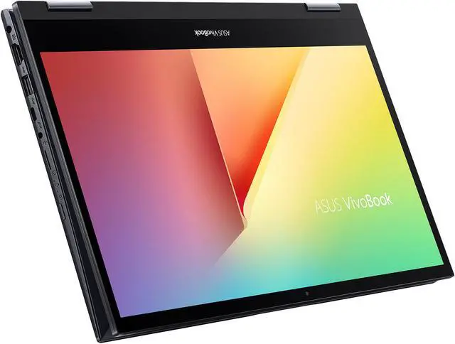 Alt view image 10 of 20 - ASUS VivoBook Flip 14 Thin and Light 2-in-1 Laptop, 14" FHD Touch Display, AMD Ryzen 7 4700U, 8 GB DDR4 RAM, 512 GB SSD, Glossy, Stylus, Windows 10 Home, Fingerprint Reader, Bespoke Black, TM420IA-DB71T