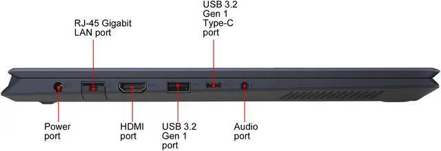 Alt view image 11 of 19 - ASUS K571 - 15.6" 120 Hz - Intel Core i7-10750H - GeForce GTX 1650 Ti - 16 GB DDR4 - 256 GB PCIe SSD + 1 TB HDD - Windows 10 Home - Star Black - Gaming Laptop (K571LI-PB71)