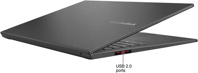 Alt view image 8 of 9 - ASUS VivoBook 15 S513 Thin and Light Laptop, 15.6" FHD Display, AMD Ryzen 7 4700U Processor, 8 GB DDR4 RAM, 1 TB PCIe SSD, Fingerprint Reader, Windows 10 Home, Indie Black, S513IA-DB74
