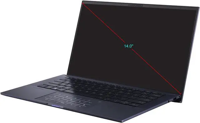 Alt view image 2 of 3 - ASUS Laptop ExpertBook B9450 Intel Core i7-10610U 16GB Memory 1 TB PCIe SSD Intel UHD Graphics 14.0" Non-Touch Screen Windows 10 Pro B9450FA-XV77