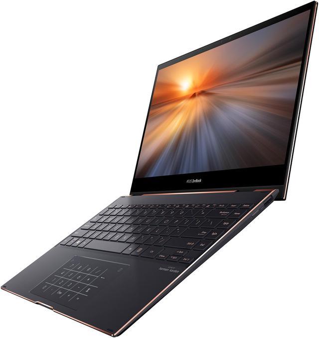Alt view image 4 of 11 - ASUS ZenBook Flip S 13 Ultra Slim Laptop, 13.3" 4K UHD OLED Touch Display, Intel Evo, Intel Core i7-1165G7 CPU, Intel Iris Xe, 16 GB RAM, 1 TB SSD, Thunderbolt 4, TPM, Windows 10 Pro, Jade Black, UX371EA-XH77T