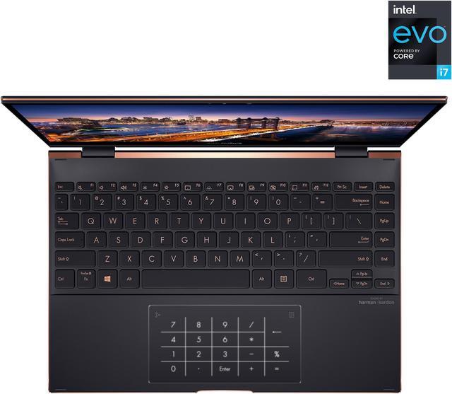 Alt view image 3 of 11 - ASUS ZenBook Flip S 13 Ultra Slim Laptop, 13.3" 4K UHD OLED Touch Display, Intel Evo, Intel Core i7-1165G7 CPU, Intel Iris Xe, 16 GB RAM, 1 TB SSD, Thunderbolt 4, TPM, Windows 10 Pro, Jade Black, UX371EA-XH77T