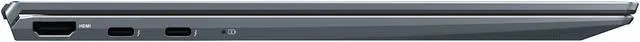 Alt view image 5 of 8 - ASUS ZenBook 14 Ultra-Slim Laptop 14" Full HD NanoEdge Bezel Display, Intel Core i7-1165G7, 8 GB RAM, 512 GB PCIe SSD, NumberPad, Thunderbolt 4, Windows 10 Home, Pine Grey, UX425EA-EH71