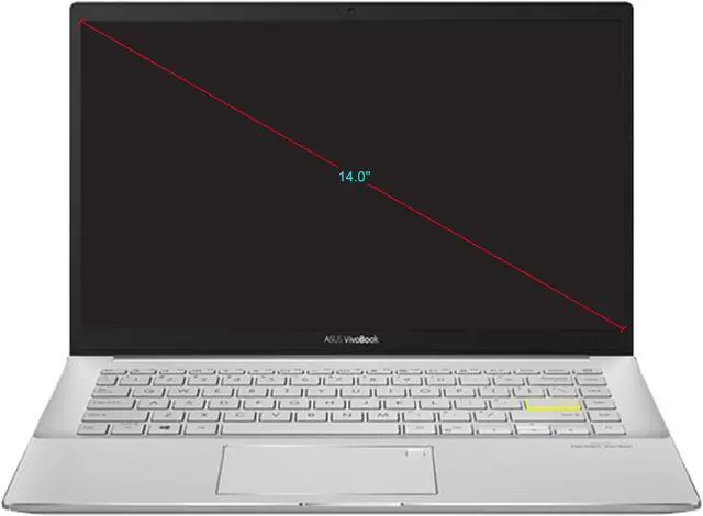 Alt view image 3 of 10 - ASUS VivoBook S14 S433 Thin and Light Laptop, 14" FHD Display, Intel Core i5-1135G7 CPU, 8 GB DDR4 RAM, 512 GB PCIe SSD, Thunderbolt 3, Wi-Fi 6, Windows 10 Home, Dreamy White, S433EA-DH51-WH