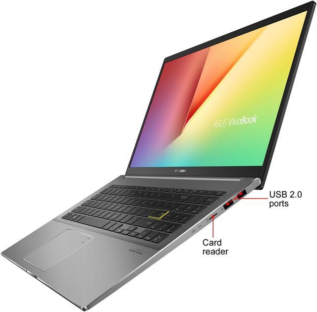 Alt view image 6 of 10 - ASUS VivoBook S15 S533 Thin and Light Laptop, 15.6" FHD Display, Intel Core i5-1135G7 Processor, 8 GB DDR4 RAM, 512 GB PCIe SSD, Wi-Fi 6, Windows 10 Home, Indie Black, S533EA-DH51