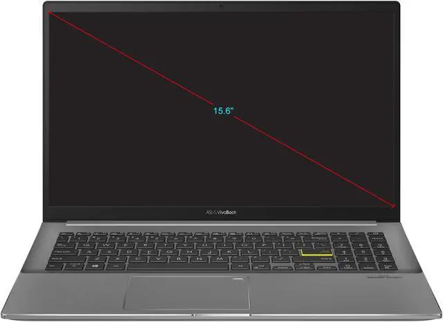 Alt view image 2 of 10 - ASUS VivoBook S15 S533 Thin and Light Laptop, 15.6" FHD Display, Intel Core i7-1165G7 CPU, 16 GB DDR4 RAM, 512 GB PCIe SSD, Fingerprint Reader, Wi-Fi 6, Windows 10 Home, Indie Black, S533EA-DH74