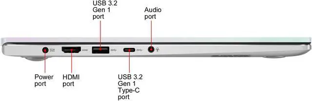 Alt view image 11 of 13 - ASUS VivoBook S15 S533 Thin and Light Laptop, 15.6" FHD Display, Intel Core i7-1165G7 CPU, 16 GB DDR4 RAM, 512 GB PCIe SSD, Fingerprint Reader, Wi-Fi 6, Windows 10 Home, Dreamy White, S533EA-DH74-WH