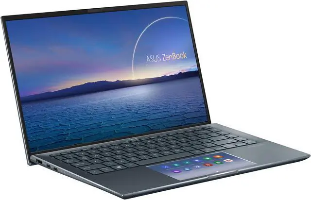 Alt view image 5 of 11 - ASUS ZenBook 14 Ultra-Slim Laptop 14" FHD NanoEdge Bezel Display, Intel Core i7-1165G7, NVIDIA MX450, 16 GB RAM, 512 GB SSD, ScreenPad 2.0, Thunderbolt 4, Windows 10 Pro, Pine Grey, UX435EG-XH74