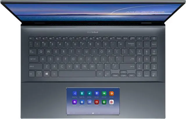 Alt view image 6 of 12 - ASUS ZenBook 15 Ultra-Slim Laptop 15.6" FHD NanoEdge Bezel Touch Display, Intel Core i7-10750H, GeForce GTX 1650 Ti, 16GB RAM, 1TB PCIe SSD, Innovative ScreenPad 2.0, Thunderbolt 3, Windows 10 Pro, Pine Grey, UX535LI-XH77T