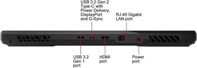 Alt view image 8 of 10 - ASUS ROG Strix G17 (2021) Gaming Laptop, 17.3" 300Hz IPS Type FHD, NVIDIA GeForce RTX 3070 Laptop GPU 8 GB GDDR6, AMD Ryzen 9 5900HX, 16GB DDR4, 1TB PCIe NVMe SSD, RGB Keyboard, Windows 10, G713QR-ES96