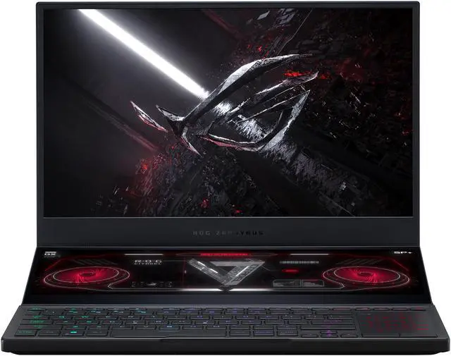 Alt view image 4 of 17 - ASUS ROG Zephyrus Duo SE 15 Gaming Laptop, 15.6" 300Hz IPS Type FHD Display, NVIDIA GeForce RTX 3070 Laptop GPU 8GB GDDR6, AMD Ryzen 9 5900HX, 32GB DDR4, 1TB PCIe SSD, Per-Key RGB Keyboard, Windows 10 Pro, GX551QR-XS98