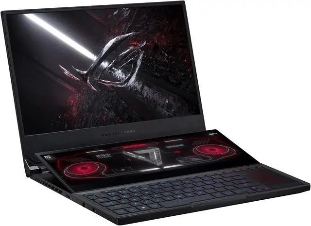 Alt view image 5 of 17 - ASUS ROG Zephyrus Duo SE 15 Gaming Laptop, 15.6" 300Hz IPS Type FHD Display, NVIDIA GeForce RTX 3070 Laptop GPU 8GB GDDR6, AMD Ryzen 9 5900HX, 32GB DDR4, 1TB PCIe SSD, Per-Key RGB Keyboard, Windows 10 Pro, GX551QR-XS98