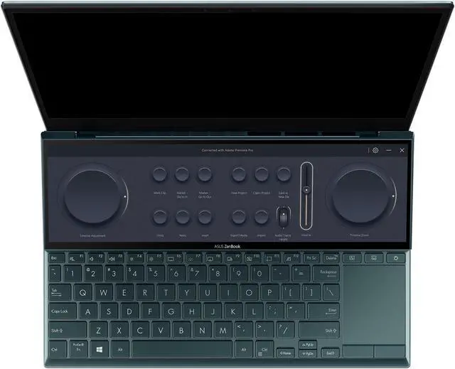 Alt view image 7 of 11 - ASUS ZenBook Duo 14 UX482 14" FHD NanoEdge Touch Display, Intel Evo, Intel Core i7-1165G7 CPU, 8GB RAM, 512GB PCIe SSD, Innovative ScreenPad Plus, Windows 10 Home, Celestial Blue, UX482EA-DS71T