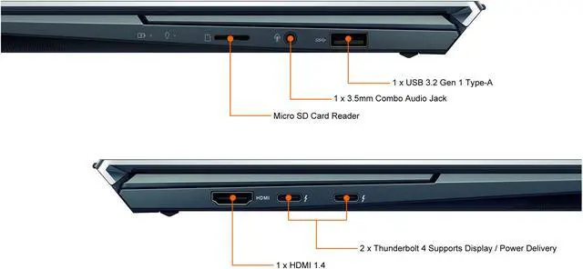 Alt view image 11 of 11 - ASUS ZenBook Duo 14 UX482 14" FHD NanoEdge Touch Display, Intel Evo, Intel Core i7-1165G7 CPU, 8GB RAM, 512GB PCIe SSD, Innovative ScreenPad Plus, Windows 10 Home, Celestial Blue, UX482EA-DS71T
