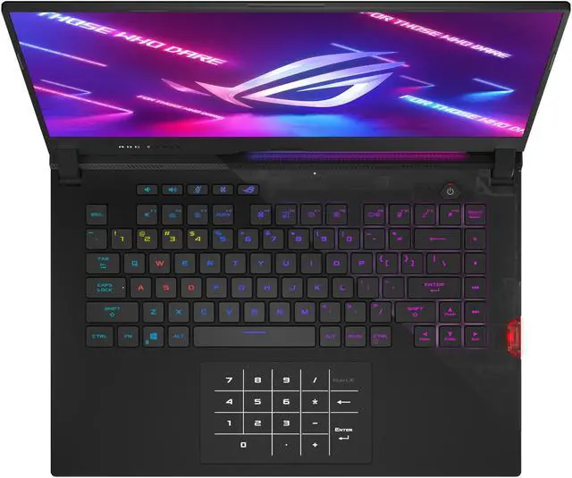 Alt view image 6 of 17 - ASUS ROG Strix Scar 15 (2021) Gaming Laptop, 15.6" 165Hz IPS QHD, NVIDIA GeForce RTX 3080 Laptop GPU 16GB GDDR6 , AMD Ryzen 9 5900HX, 32GB DDR4, 1TB SSD, Opti-Mechanical Per-Key RGB Keyboard, Windows 10 Pro, G533QS-XS98Q