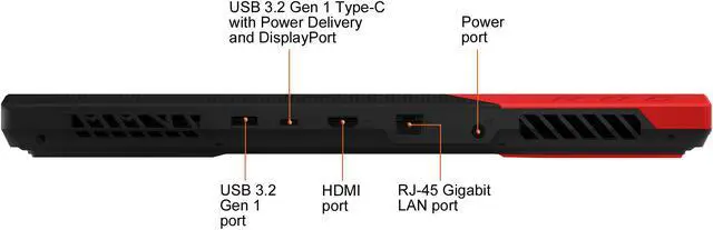 Alt view image 13 of 17 - ASUS ROG Strix G15 (2021) Gaming Laptop, 15.6" 300Hz IPS Type FHD Display, NVIDIA GeForce RTX 3070 Laptop GPU 8GB GDDR6 , AMD Ryzen R9-5900HX, 16GB DDR4, 1TB PCIe NVMe SSD, RGB Keyboard, Windows 10, G513QR-ES96