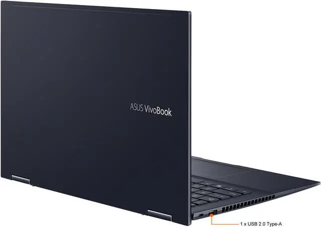 Alt view image 9 of 11 - ASUS VivoBook Flip 14 AMD Ryzen 5 5500U 8GB Memory 512 GB PCIe SSD AMD Radeon Graphics 14.0" Touch Screen 1920 x 1080 Convertible 2-in-1 Laptop Windows 10 Home 64-bit TM420UA-DS52T