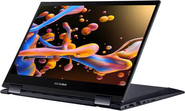 Alt view image 4 of 11 - ASUS VivoBook Flip 14 AMD Ryzen 5 5500U 8GB Memory 512 GB PCIe SSD AMD Radeon Graphics 14.0" Touch Screen 1920 x 1080 Convertible 2-in-1 Laptop Windows 10 Home 64-bit TM420UA-DS52T