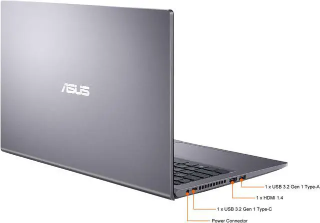 Alt view image 7 of 10 - ASUS VivoBook 15 M515 Thin and Light Laptop, 15.6" IPS FHD Display, AMD Ryzen 7 5700U, 16GB DDR4 RAM, 512GB PCIe SSD, Fingerprint Reader, Windows 10 Home, Slate Grey, M515UA-NS77, Only at Newegg