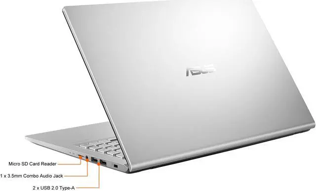Alt view image 9 of 10 - ASUS VivoBook 15 M515 Thin and Light Laptop, 15.6" IPS FHD Display, AMD Ryzen 5 5500U, 16GB DDR4 RAM, 512GB PCIe SSD, Fingerprint Reader, Windows 10 Home, Silver, M515UA-ES56-SL, Only at Newegg