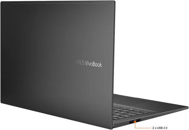 Alt view image 8 of 10 - ASUS VivoBook 15 S513 Thin and Light Laptop, 15.6" FHD Display, AMD Ryzen 7 5700U Processor, Radeon Graphics, 16GB DDR4 RAM, 1TB PCIe SSD, Fingerprint, Windows 10 Home, Indie Black, S513UA-NS77