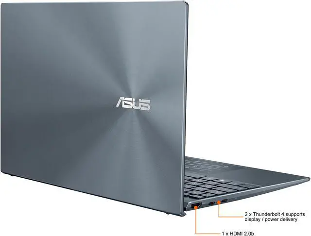 Alt view image 9 of 11 - ASUS Laptop ZenBook 13 Intel Core i7-1165G7 16 GB LPDDR4X Memory 512 GB PCIe SSD Intel Iris Xe Graphics 13.3" Non-Touch Screen Windows 10 Pro 64-bit UX325EA-XS74