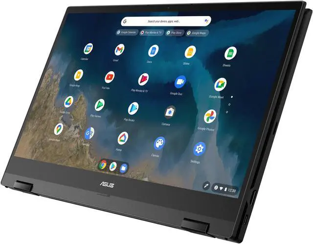 Alt view image 9 of 20 - ASUS Chromebook Flip CM5500FDA-DS344T Chromebook AMD Ryzen 3 3000 Series 3250U (2.60 GHz) 4 GB Memory 64 GB eMMC 15.6" Touchscreen Chrome OS