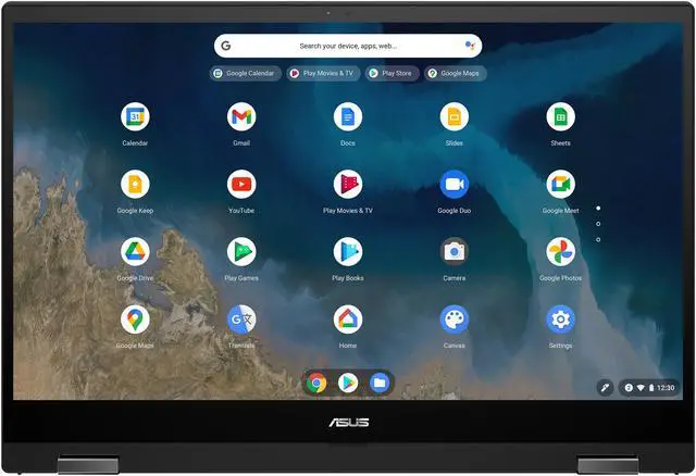 Alt view image 11 of 20 - ASUS Chromebook Flip CM5500FDA-DS344T Chromebook AMD Ryzen 3 3000 Series 3250U (2.60 GHz) 4 GB Memory 64 GB eMMC 15.6" Touchscreen Chrome OS