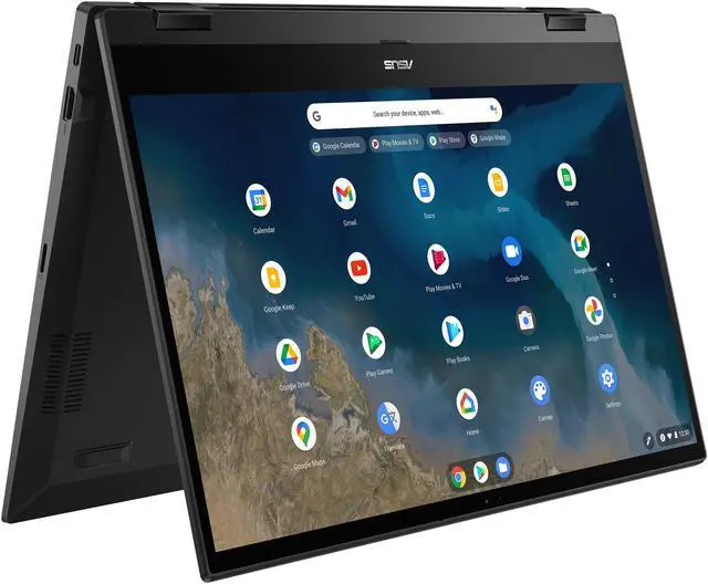 Alt view image 8 of 20 - ASUS Chromebook Flip CM5500FDA-DS344T Chromebook AMD Ryzen 3 3000 Series 3250U (2.60 GHz) 4 GB Memory 64 GB eMMC 15.6" Touchscreen Chrome OS