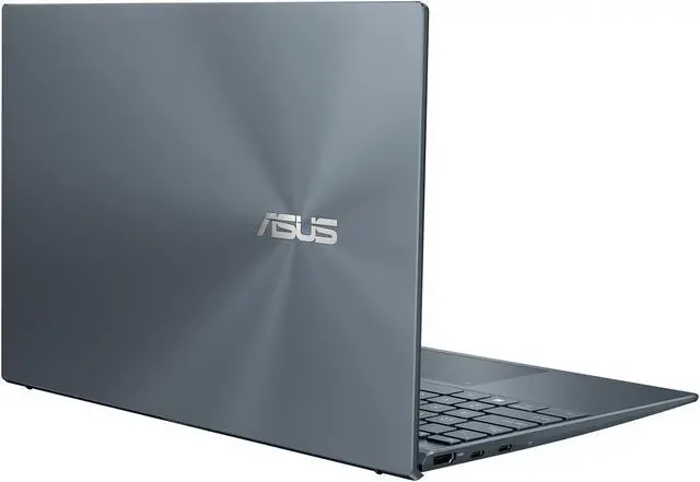 Alt view image 11 of 17 - ASUS ZenBook 14 Ultra-Slim Laptop 14" Full HD NanoEdge Bezel Display, AMD Ryzen 5 5500U CPU, Radeon Graphics, 8GB RAM, 512GB PCIe SSD, NumberPad, Windows 10 Home, Pine Grey, UM425UA-ES51