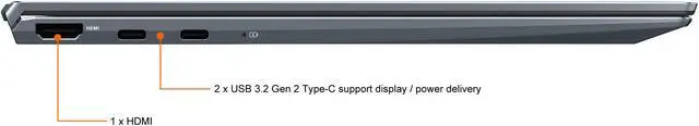 Alt view image 9 of 17 - ASUS ZenBook 14 Ultra-Slim Laptop 14" Full HD NanoEdge Bezel Display, AMD Ryzen 5 5500U CPU, Radeon Graphics, 8GB RAM, 512GB PCIe SSD, NumberPad, Windows 10 Home, Pine Grey, UM425UA-ES51