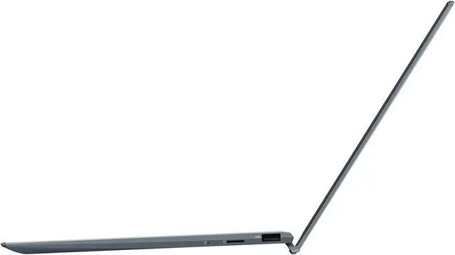 Alt view image 12 of 20 - ASUS ZenBook 13 Ultra-Slim Laptop, 13.3" OLED FHD NanoEdge Bezel Display, AMD Ryzen 7 5700U, 8GB LPDDR4X RAM, 512GB PCIe SSD, NumberPad, Wi-Fi 5, Windows 10 Home, Pine Grey, UM325UA-DS71