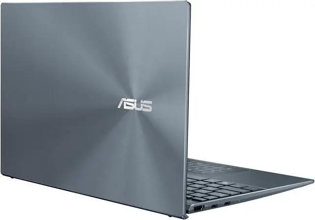 Alt view image 17 of 20 - ASUS ZenBook 13 Ultra-Slim Laptop, 13.3" OLED FHD NanoEdge Bezel Display, AMD Ryzen 7 5700U, 8GB LPDDR4X RAM, 512GB PCIe SSD, NumberPad, Wi-Fi 5, Windows 10 Home, Pine Grey, UM325UA-DS71