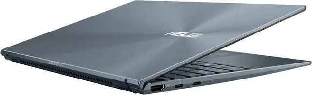 Alt view image 19 of 20 - ASUS ZenBook 13 Ultra-Slim Laptop, 13.3" OLED FHD NanoEdge Bezel Display, AMD Ryzen 7 5700U, 8GB LPDDR4X RAM, 512GB PCIe SSD, NumberPad, Wi-Fi 5, Windows 10 Home, Pine Grey, UM325UA-DS71