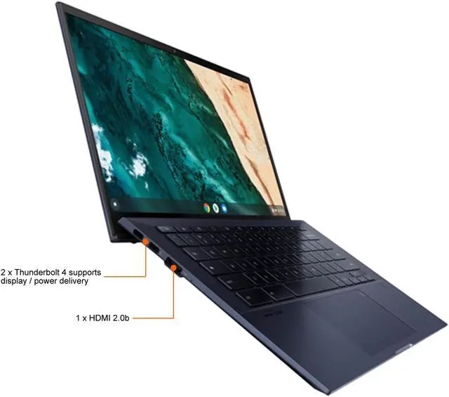 Alt view image 4 of 6 - ASUS CX9400CEA-DB51-CA Chromebook Intel Core i5 11th Gen 1135G7 (2.40GHz) 16 GB LPDDR4X Memory 512 GB PCIe SSD 14.0" Touchscreen Chrome OS