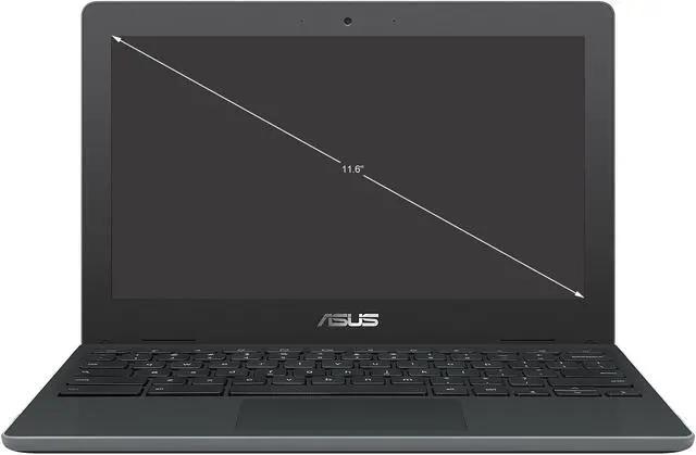 Alt view image 2 of 2 - ASUS C204MA-Q1R-CB Chromebook Intel Celeron N4020 (1.10 GHz) 4 GB Memory 32 GB eMMC SSD 11.6" Chrome OS