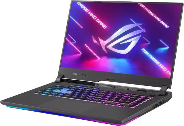 Alt view image 3 of 17 - ASUS ROG Strix G15 (2021) Gaming Laptop, 15.6" 300Hz IPS Type FHD Display, NVIDIA GeForce RTX 3050 Ti, AMD Ryzen 7 5800H, 16GB DDR4, 1TB PCIe NVMe SSD, RGB Keyboard, Windows 10, G513QE-ES76