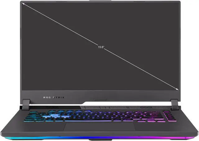 Alt view image 2 of 17 - ASUS ROG Strix G15 (2021) Gaming Laptop, 15.6" 300Hz IPS Type FHD Display, NVIDIA GeForce RTX 3050 Ti, AMD Ryzen 7 5800H, 16GB DDR4, 1TB PCIe NVMe SSD, RGB Keyboard, Windows 10, G513QE-ES76