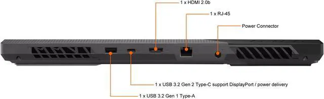 Alt view image 12 of 17 - ASUS ROG Strix G15 (2021) Gaming Laptop, 15.6" 300Hz IPS Type FHD Display, NVIDIA GeForce RTX 3050 Ti, AMD Ryzen 7 5800H, 16GB DDR4, 1TB PCIe NVMe SSD, RGB Keyboard, Windows 10, G513QE-ES76
