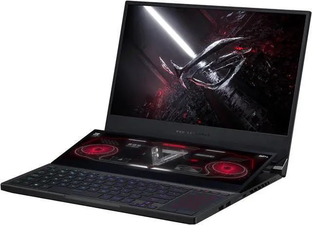 Alt view image 3 of 18 - ASUS ROG Zephyrus Duo SE 15 - 15.6" 300 Hz IPS - AMD Ryzen 9 5980HX - NVIDIA GeForce RTX 3060 - 16 GB DDR4 - 1 TB SSD - Win 10 - Per-Key RGB Keyboard - Gaming Laptop (GX551QM-ES96)
