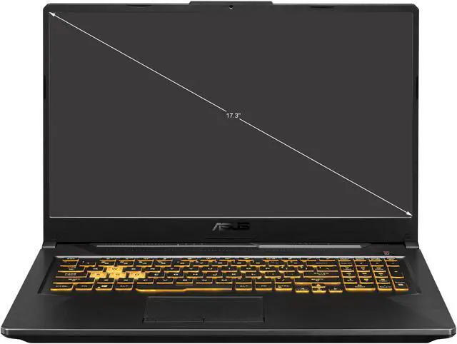 Alt view image 2 of 18 - ASUS TUF Gaming F17 Gaming Laptop, 17.3" 144Hz Full HD IPS-Type, Intel Core i7-11800H Processor, GeForce RTX 3050 Ti, 16GB DDR4, 512GB PCIe SSD, Gigabit Wi-Fi 6, Windows 10 Home, TUF706HE-DS74