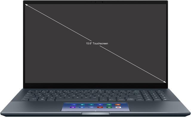 Alt view image 2 of 20 - ASUS ZenBook Pro 15 OLED Ultra-Slim Laptop 15.6" 4K UHD OLED NanoEdge Bezel Touch Display, Intel Core i7-10750H, NVIDIA GeForce GTX 1650 Ti, 16GB RAM, 1TB PCIe SSD, ScreenPad 2.0, Thunderbolt 3, Windows 10 Pro, Pine Grey, UX535LI-IH77T