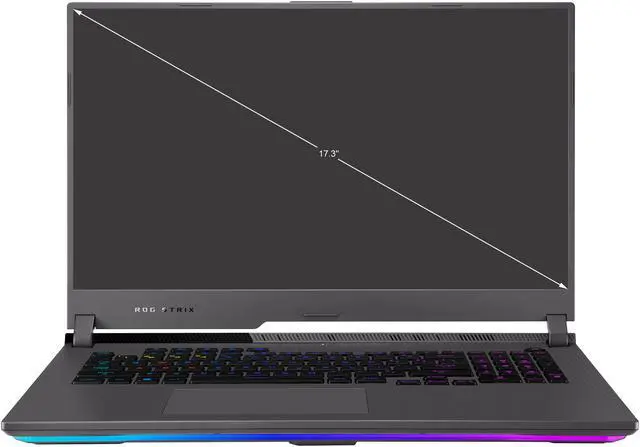 Alt view image 2 of 19 - ASUS ROG Strix G17 (2021) Gaming Laptop, 17.3" 165Hz IPS Type WQHD Display, NVIDIA GeForce RTX 3070, AMD Ryzen 9 5900HX Processor, 16GB DDR4, 1TB PCIe SSD, RGB Keyboard, Windows 10, G713QR-ES96Q